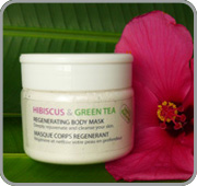 Detoxifying face mask Detifying face mask with hibiscus and green tea